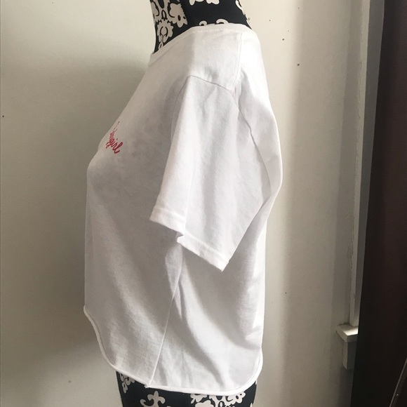 Crop Top white baby girl logo - Picture 3 of 6